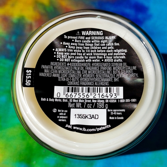 🌺🌺 Bath and Body Works Vanilla+Patchouli Single Wick Candle 🌺🌺 - Picture 2 of 2